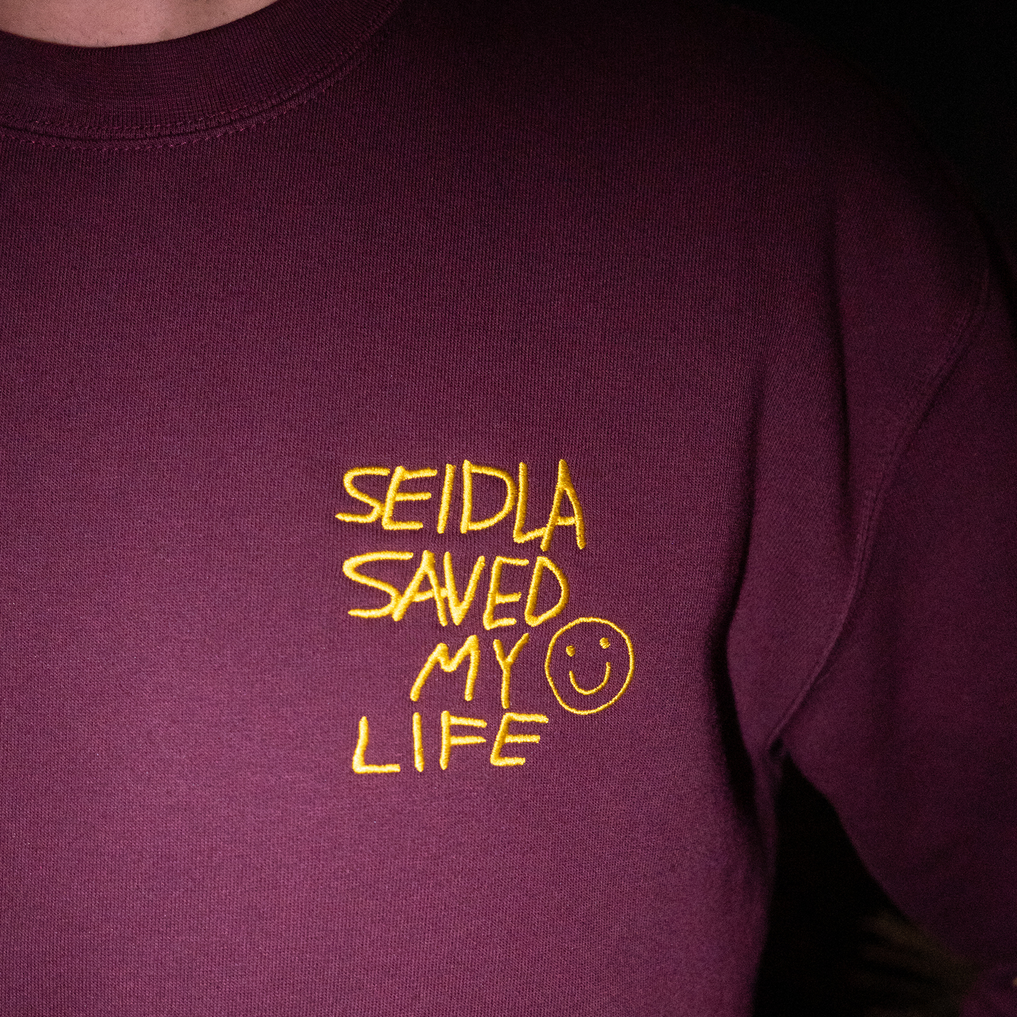 "SEIDLA SAVED MY LIFE" Sweater